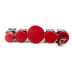 22mm Emergency Stop Red Mushroom Push Button Switch XB2-BS442 BS542 BS642 BT42 BS142 Self-locking/Latching 600V 10A