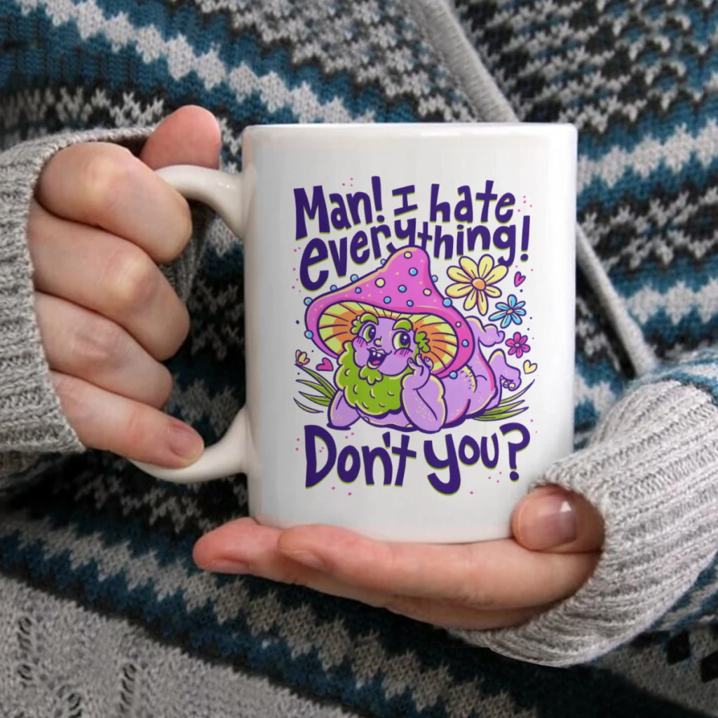

Man I Hate Everything Dont YouCoffee Mug Tea Cup 11oz Coffee Cup Funny Birthday Ceramic Mug Personalized Cup