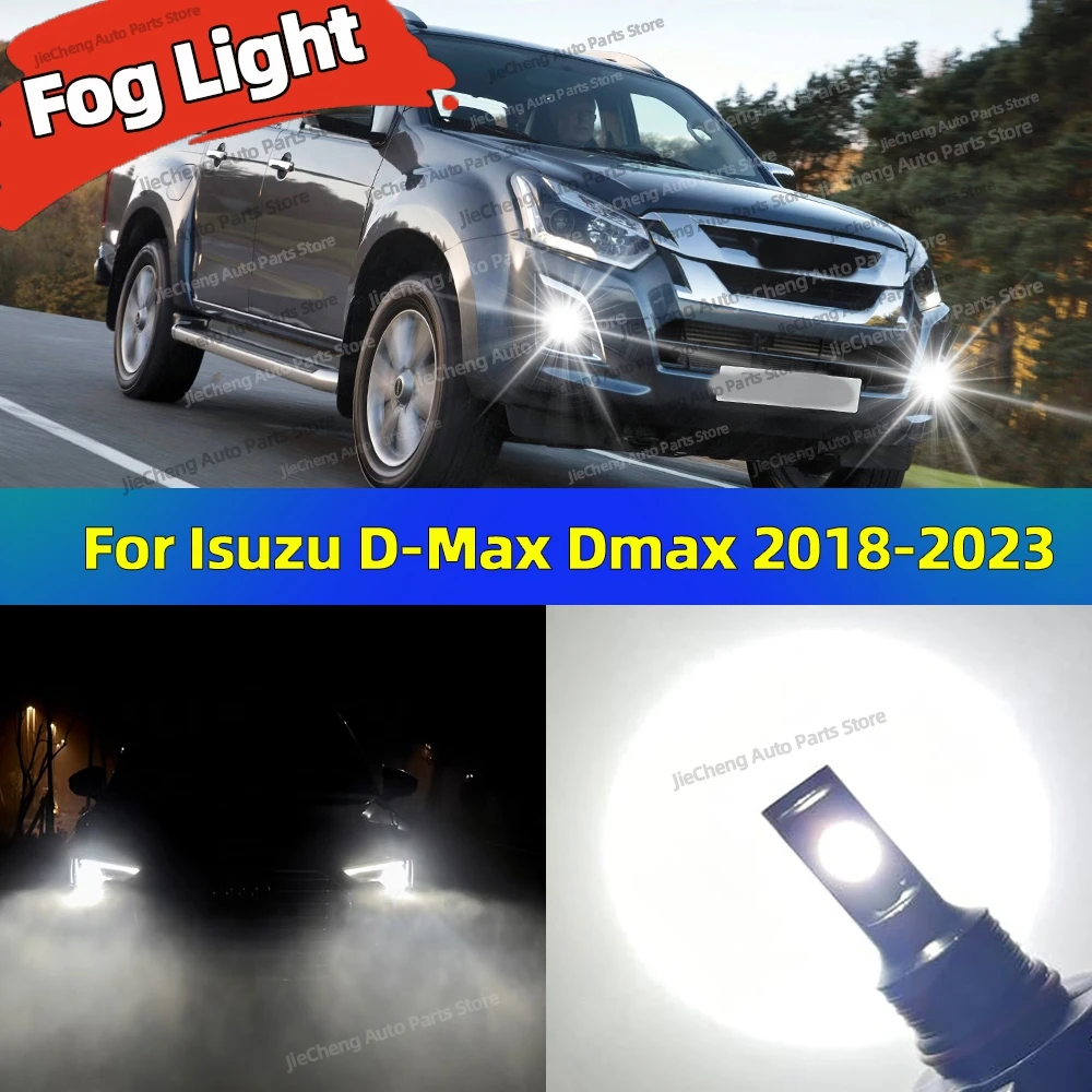 

LED Fog Lamp Car Fog Light Front Bulb 25000LM Ultra Bright Plug and Play For Isuzu D-Max Dmax 2018 2019 2020 2021 2022 2023