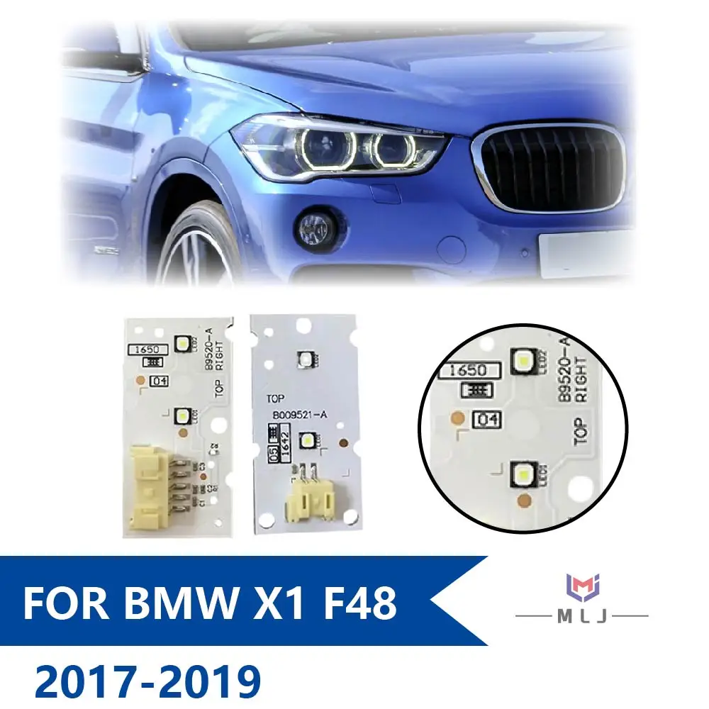 

63117428791 63117428792 For BMW X1 F48 2017-2019 White Yellow LED Headlight Angel Eye Board Light Source Chip Car Accessories