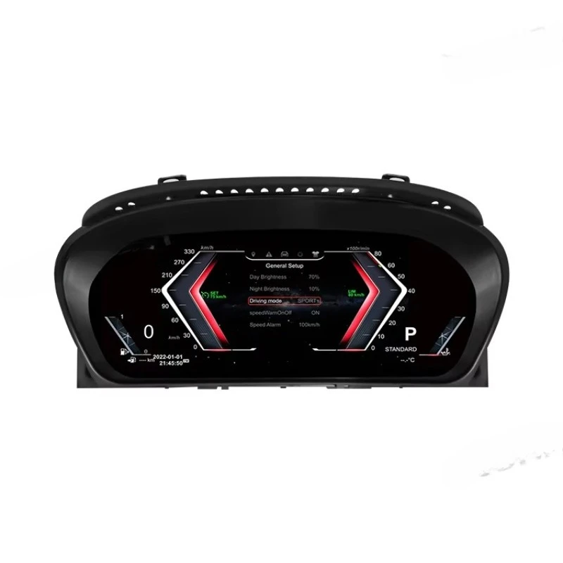 1920*720HD LCD Screen Digital Instrument Cluster Speedometer for 5 6 Series E60 E61 E63 E64 CCC CIC Dashboard Fuel Gauge