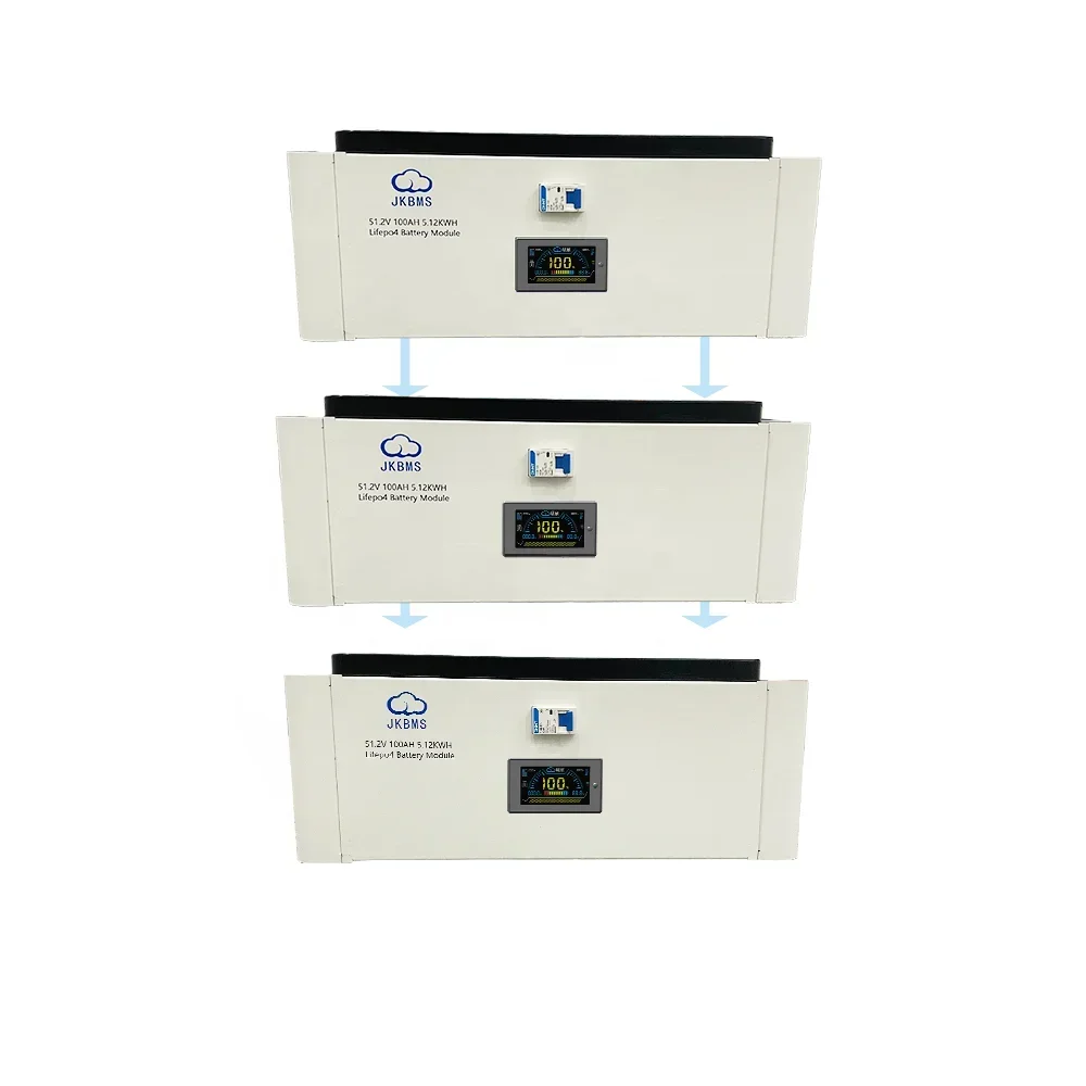 JKBMS battery 51.2v 100ah lithium ion battery 48V 100Ah 5kw 10kw 15kw solar systems 48v 100ah lifepo4 battery pack