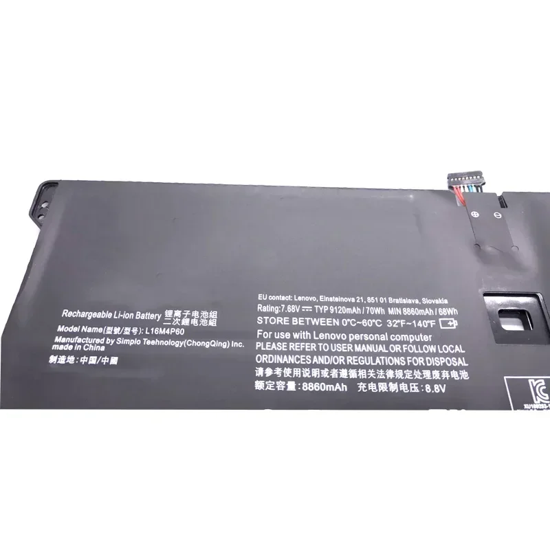 L16M4P60 7,68 V 68WH Laptop Batterie Für Lenovo YOGA 920 6 Pro-13IKB 920-13IKB 80Y7002XGE L16C4P61 5B10N01565