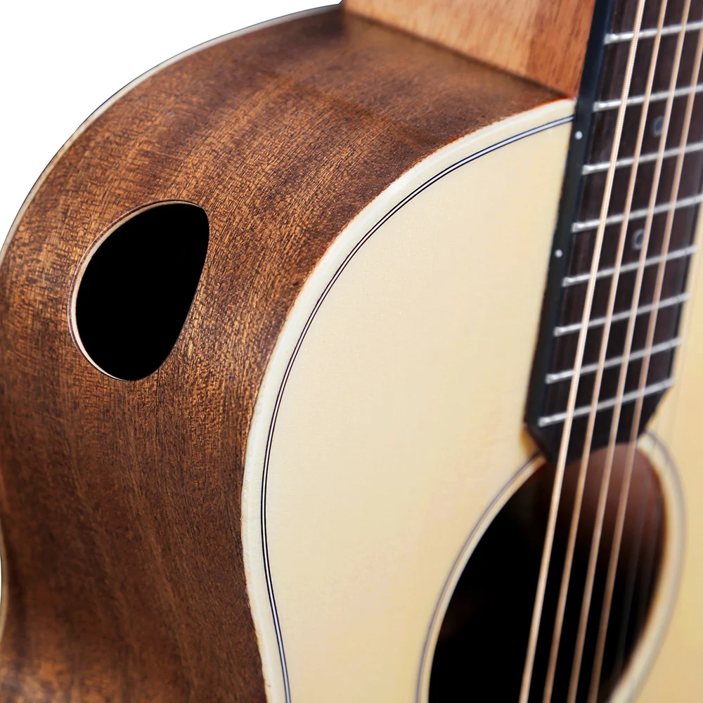 Mini 36 Inch Acoustic Guitar Fir Wood Panel Sapele Backplane High Quality Beginner Gig Guitar Wood Color Matte Folk Guitar