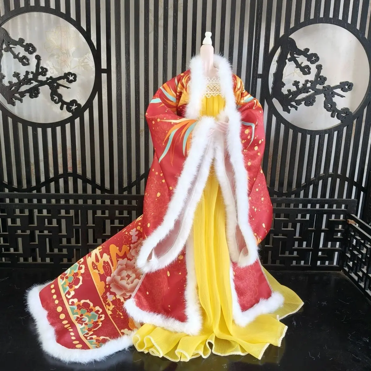 

Doll's Clothes Suit for 45cm Bjd Doll 1/4 Chinese Hanfu Ancient Style Costume Dress Up Toys Play House Doll Accessories, No Doll