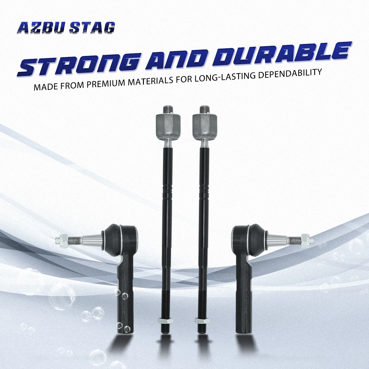 AzbuStag 8Pcs Front Lower Control Arm Sway Bar Tie Rod End Link for CADILLAC SRX 2010 2011 2012 2013 2014 2015 2016  20984481