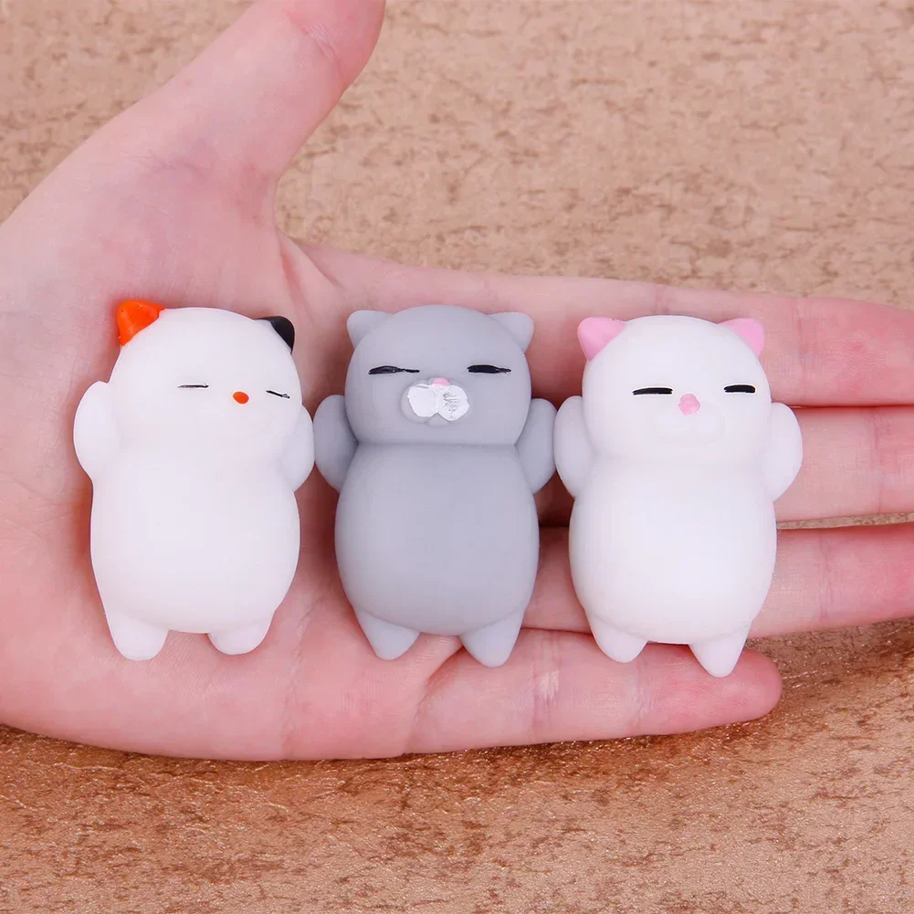 Kawaii Cat Paws Abreact Toys Cute Soft TPR Squeeze Pinch Funny Toys Squishy Mochi Animal Stress Relief Toys for Kids Adult