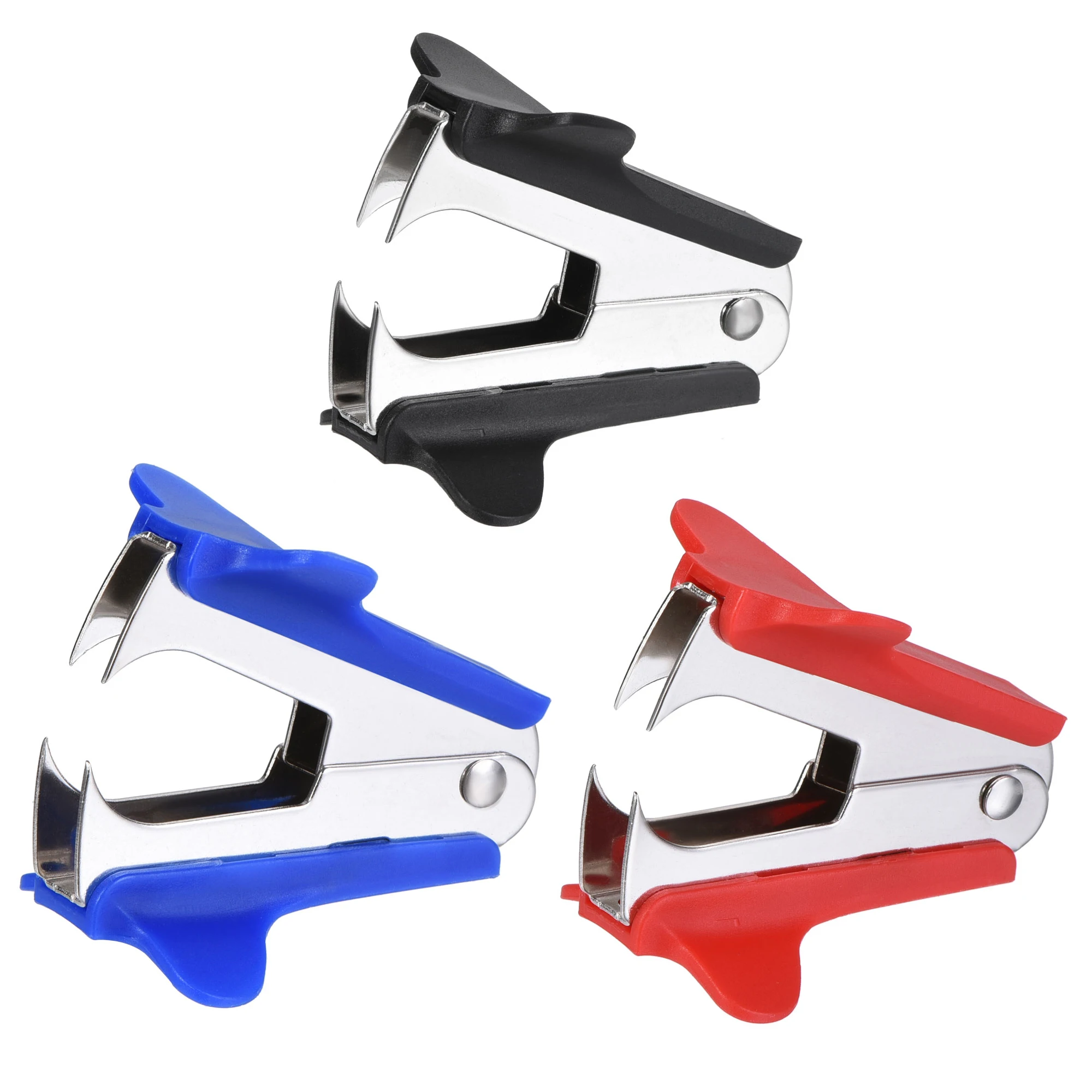 2Pcs 3 Colors Mini Staple Remover Metal Effort Saving Small Nail Out Extractor Puller Office School Stationery Tools Supplies