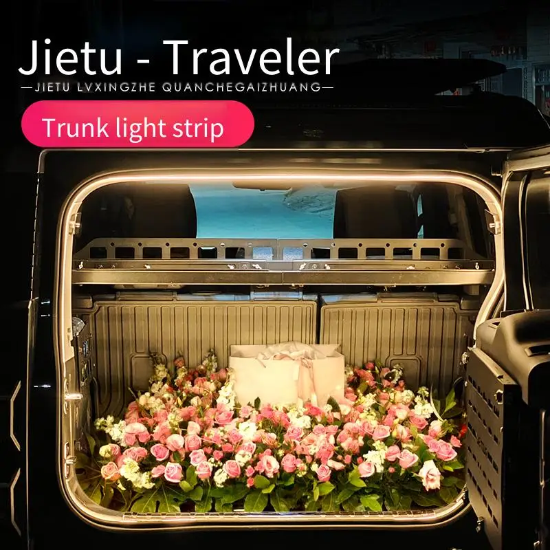 

Suitable for interior modification of Jetour Traveler Shanhai T2 trunk with ambient lighting and LED decorative lights