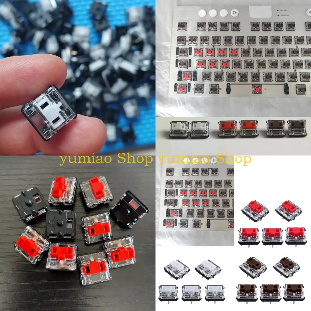 587B 5Pcs Mechanical Keyboard Low Shaft Switches Soundless Operation Automated Assembly for G815 G915 G813 G913