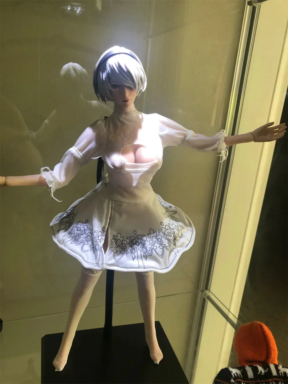 1/6 SUPER DUCK SET026 ความงามหญิง 2B หัวประติมากรรมแกะสลักรุ่น Fit 12 "TBL PH Action Figure Collectable