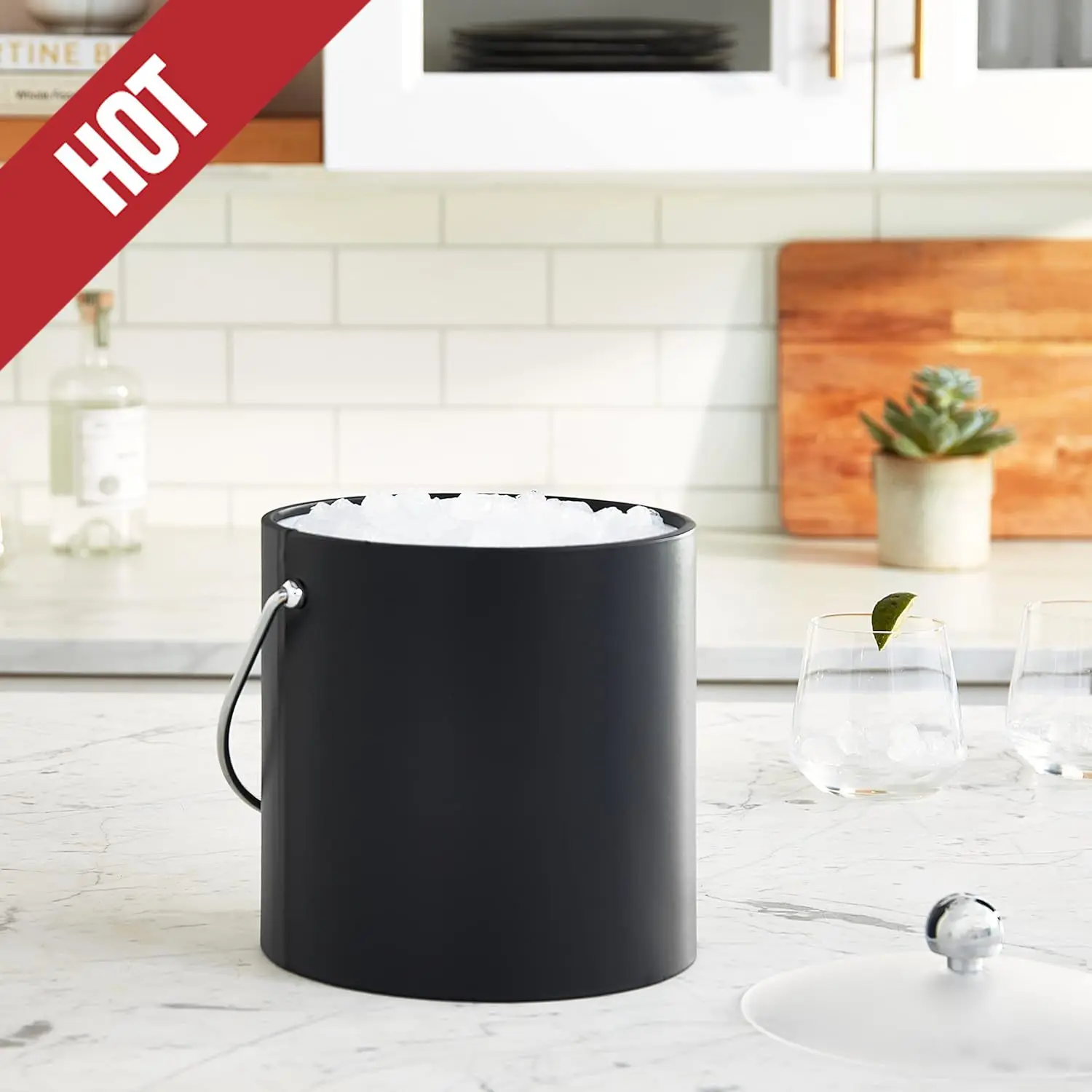 

Bartenders Choice Fun Colors Collection Ice Bucket - 3-Quart, Double Wall Construction, Keeps Ice Perfectly Chilled,customizable