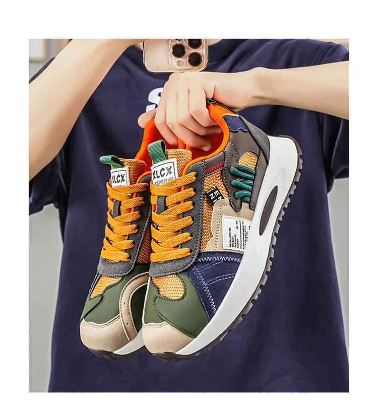 Herren-Freizeitsneaker, leicht, atmungsaktiv, strapazierfähig, modisch, vielseitig einsetzbar für Outdoor-Sport, Campus und Stadt. – Detail 21