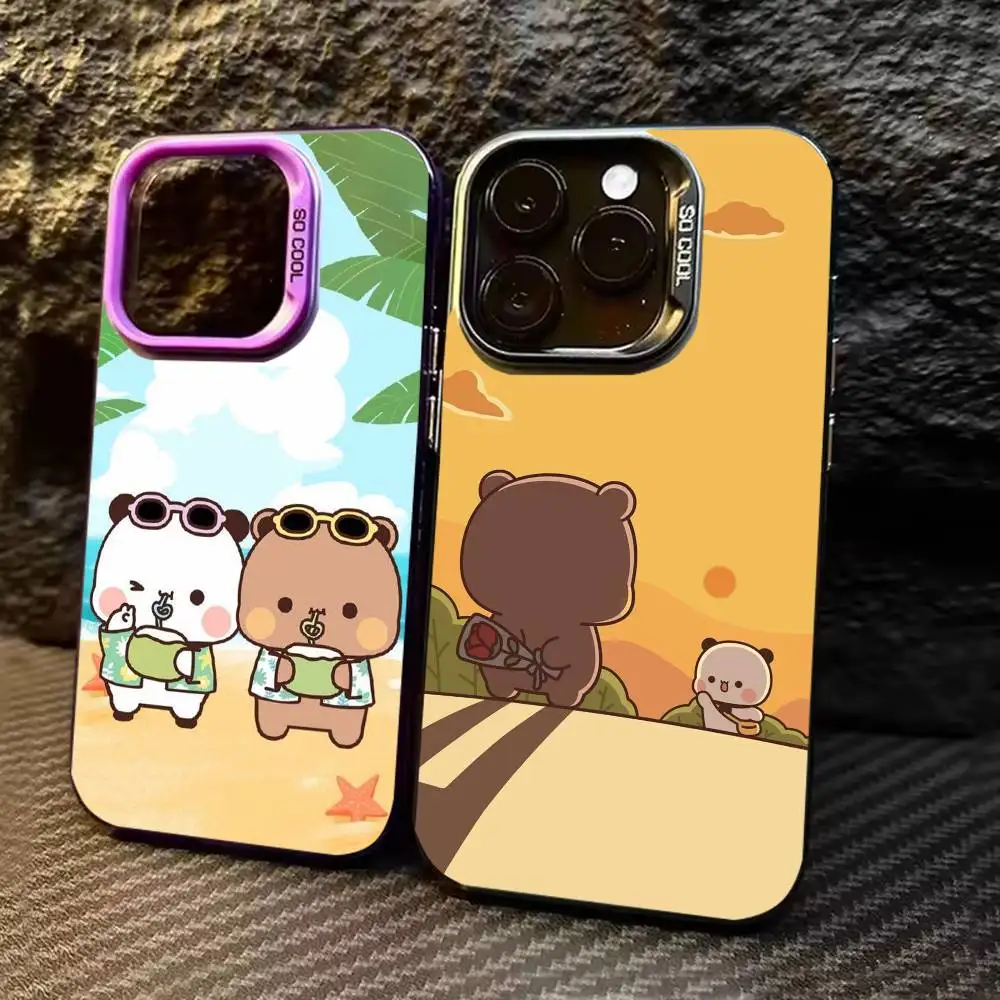 

BUBU and DUDU Phone Case For iPhone 17,16,15,14,13,12,11,Pro Max,Plus black Candy Silver Cover