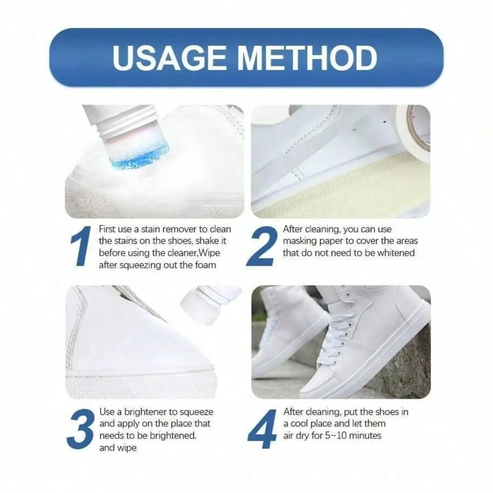 No-Wash Foam Shoes Cleaner 100 - Sneaker Care Spray avaliação e preço