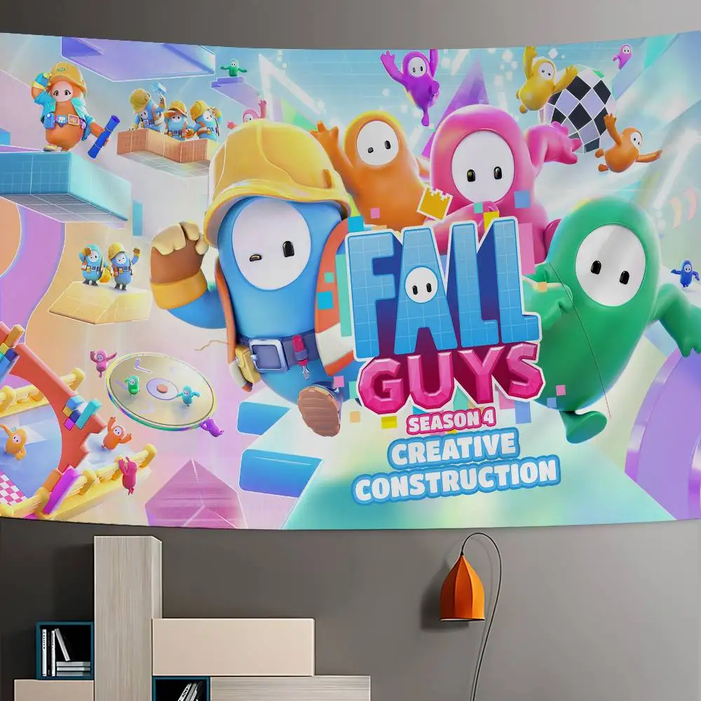 F-Fall Game G-Guys Cartoon Tapestry Art Science Fiction Room Home Decor Wall Hanging Home Decor