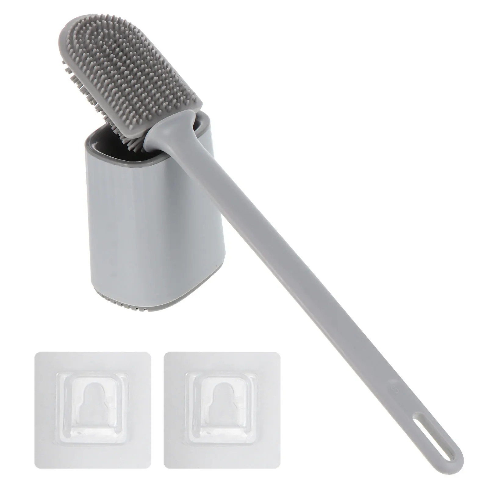 

1Pcs Toilet Brush Kit Strong Sturdy Build No Hair Shedding Efficient Deep Clean Bathroom Toilet Cleaning Supplies Wall Hanging