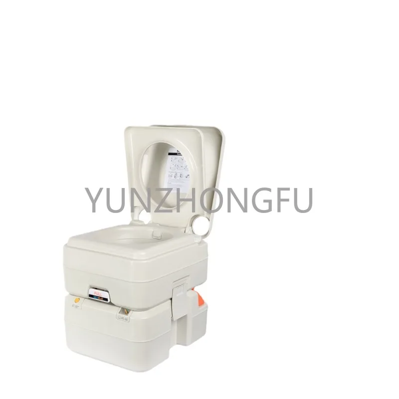 Outdoor camping mobile portable toilet RV ship flushing old toilet chair deodorant toilet 20 liters