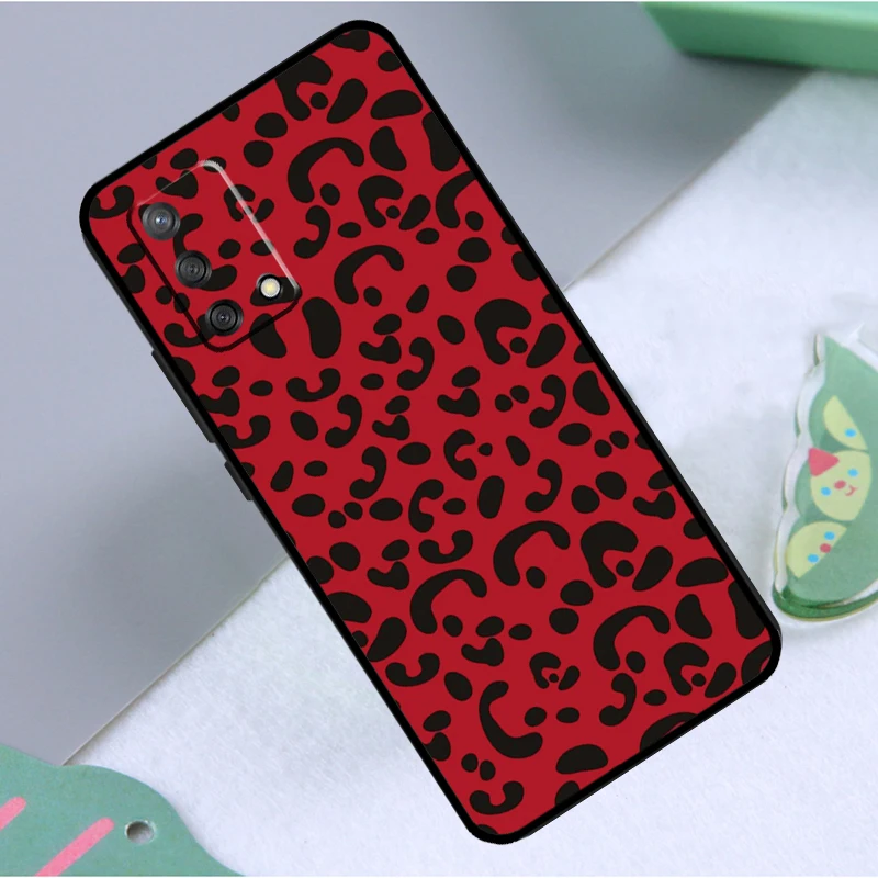 Leopard Print Panther Case For OPPO A16 A15 A52 A72 A94 A74 A54 A5 A9 A31 A53 A83 A93 A91 Find X5 X3 Pro Cover