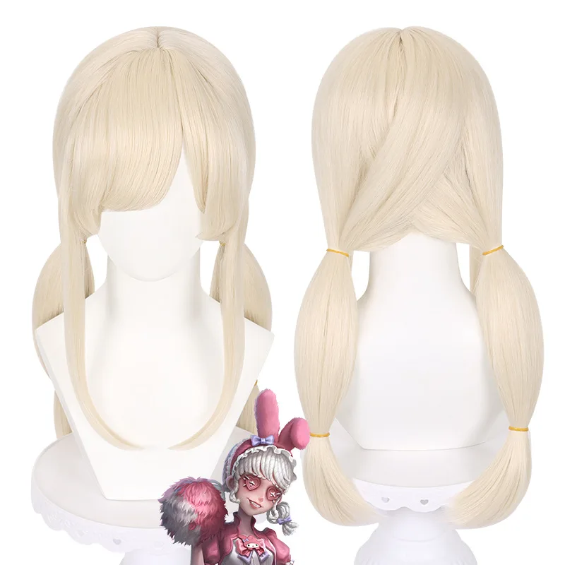 

Synthetic Wig Mi-ku Cheer Squad Inspired Cosplay Double Ponytail Anime Hairpiece with Realistic Scalp Top for Party Halloween