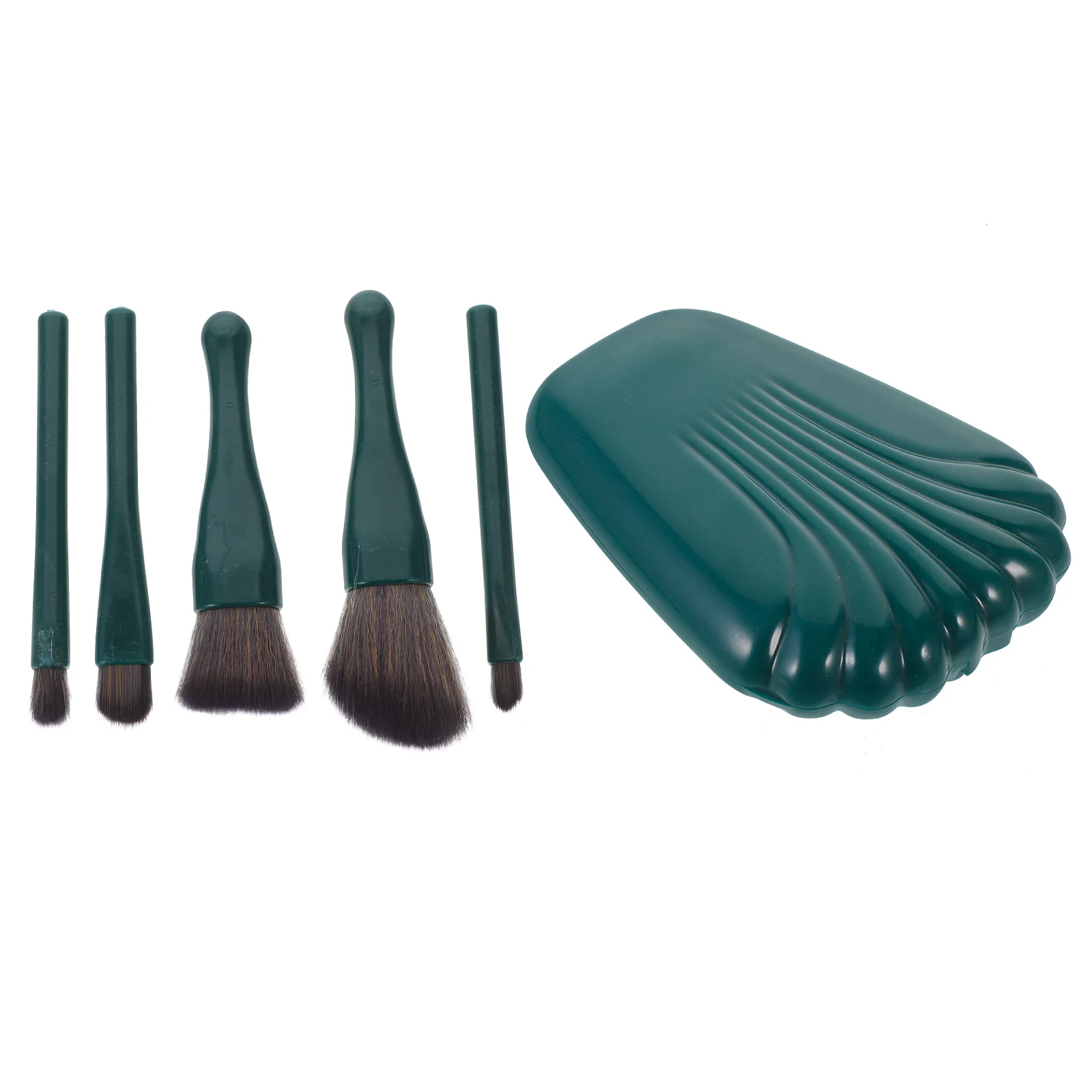 1 set mini set di pennelli per trucco per principianti setole morbide kit di cosmetici durevoli strumenti portatili per ombretto fard in polvere per il viso