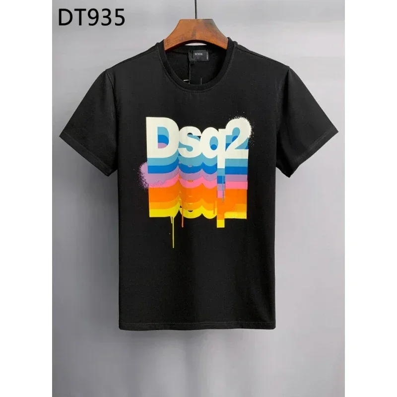 2024 Summer Hot Italy Brand Dsq2 Letter Men Casual ICON T-Shirt  Male T Shirt M L XL XXL XXXL