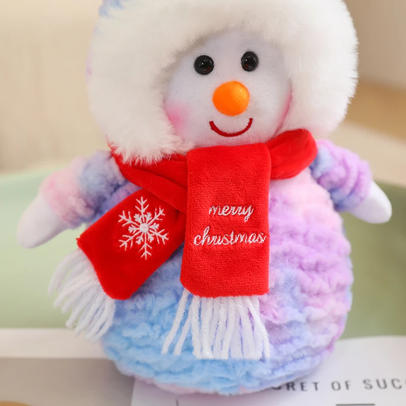 Juguetes de peluche de Papá Noel para niños, muñeco de nieve creativo de dibujos animados, muñecas de peluche Kawaii, decoración de habitación, regalos de navidad