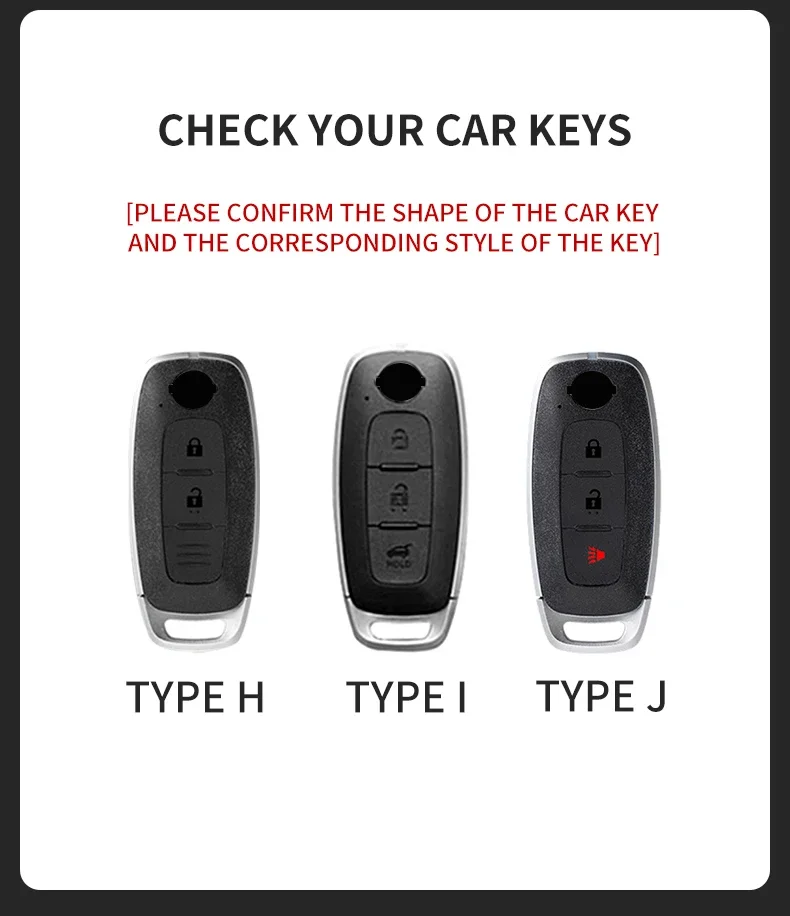 3 Tasten Wildleder Auto Remote Key Case Cover Shell für Nissan Teana Qashqai X-Trail Kicks Tiida für Infiniti Auto Schlüssel ring – Detail 1