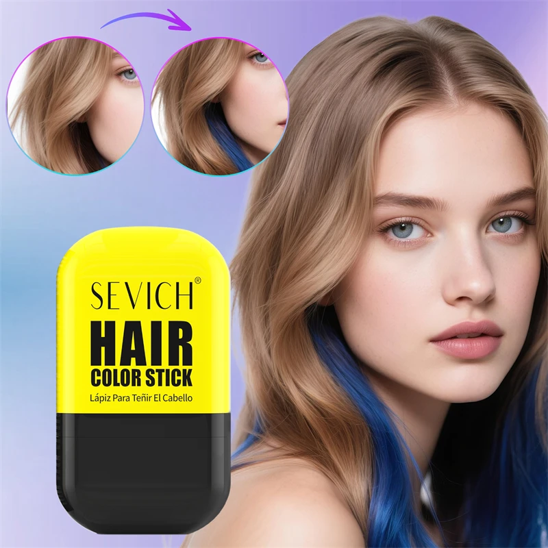 سيفيش تلوين الشعر عصا 25 مللي صبغة شعر مؤقتة أقلام ملونة المتاح صبغة شعر كريم فرشاة صالون تصفيف الشعر أداة #4
