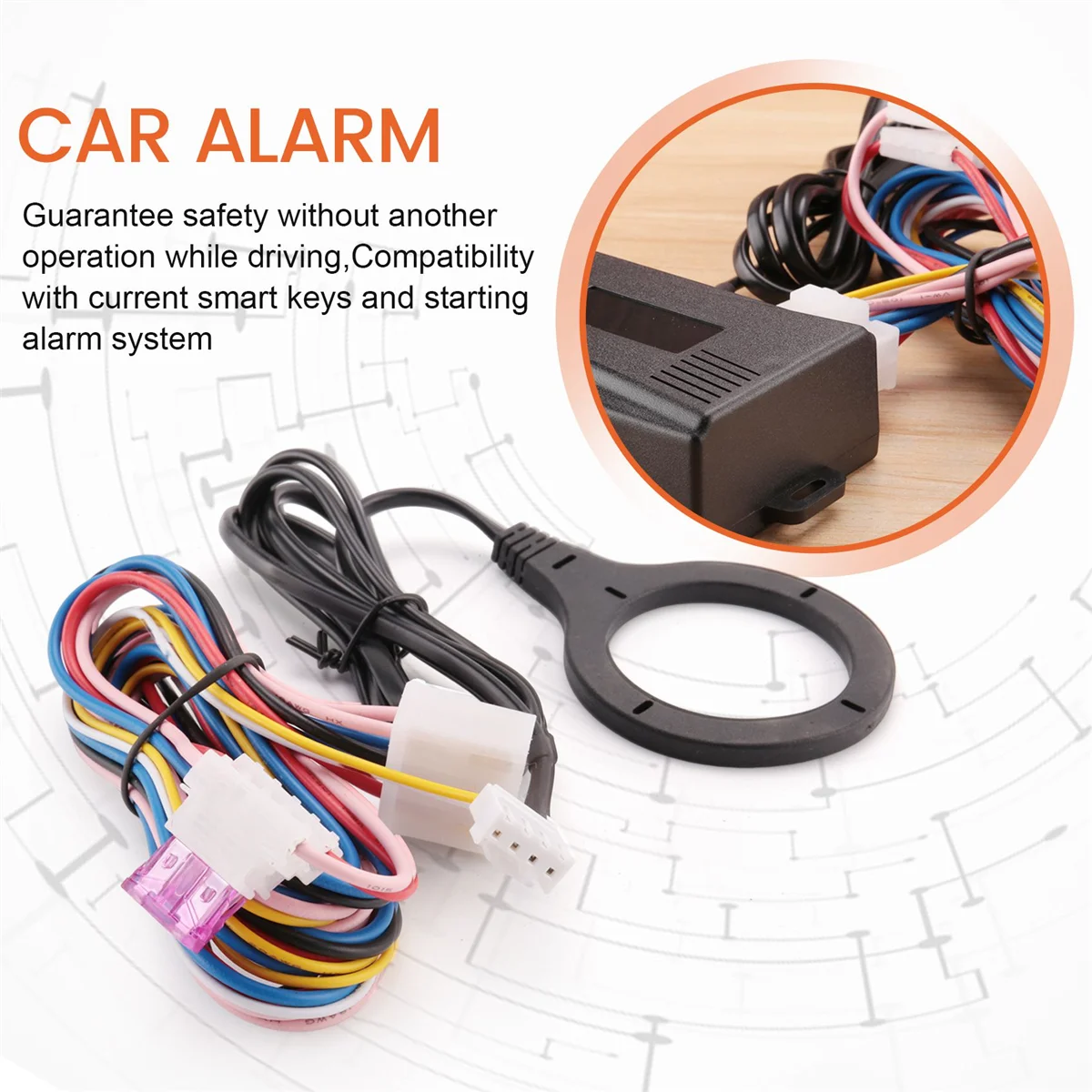 زر إيقاف تشغيل محرك السيارة الذكي ، إشعال قفل Rfid ، نظام دخول بدون مفتاح ، تشغيل تلقائي ، إيقاف منع الحركة ، Starline