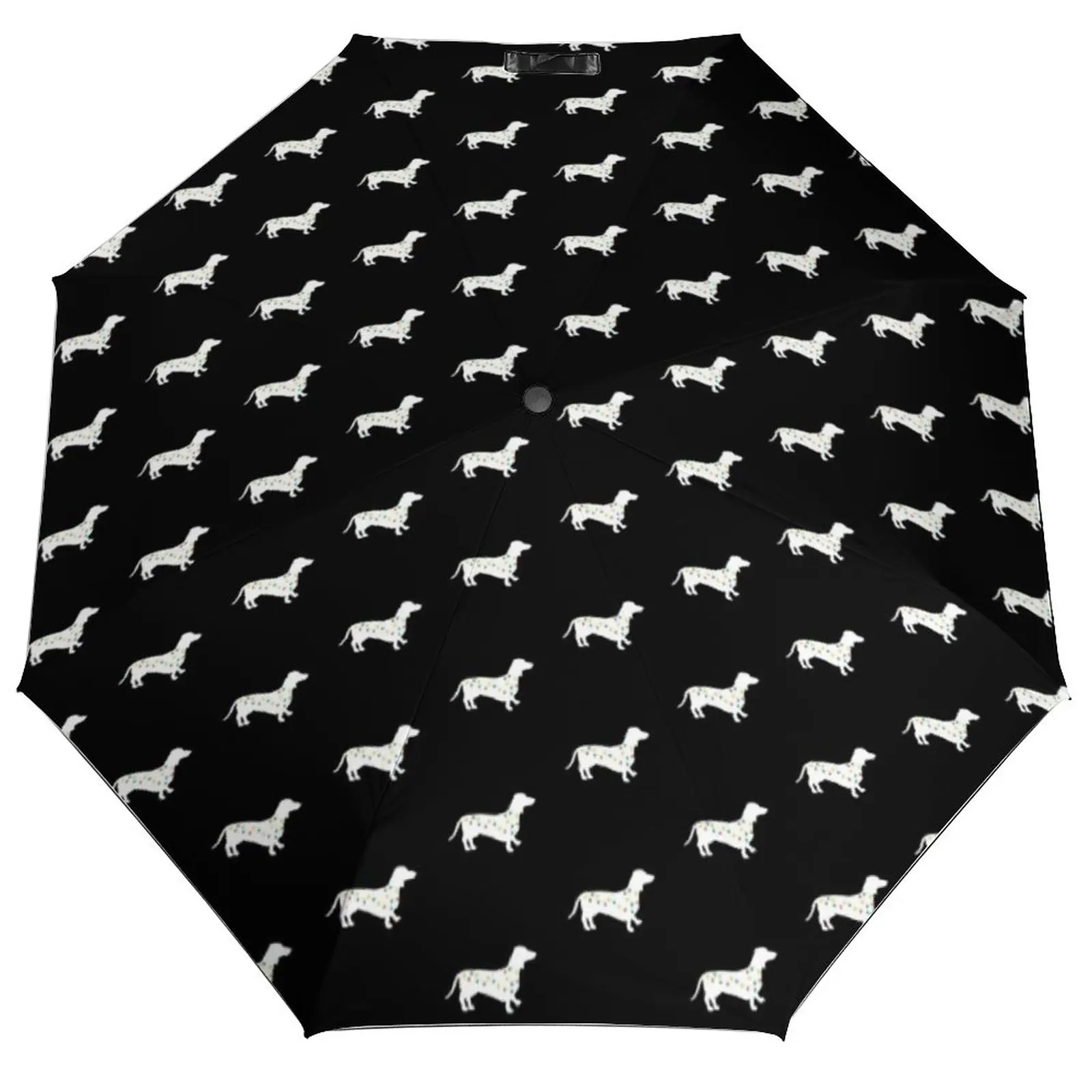 Dachshund Christmas Umbrella Cute Animal Windshield Sun Umbrella Unique Automatic Design Reinforced Umbrella