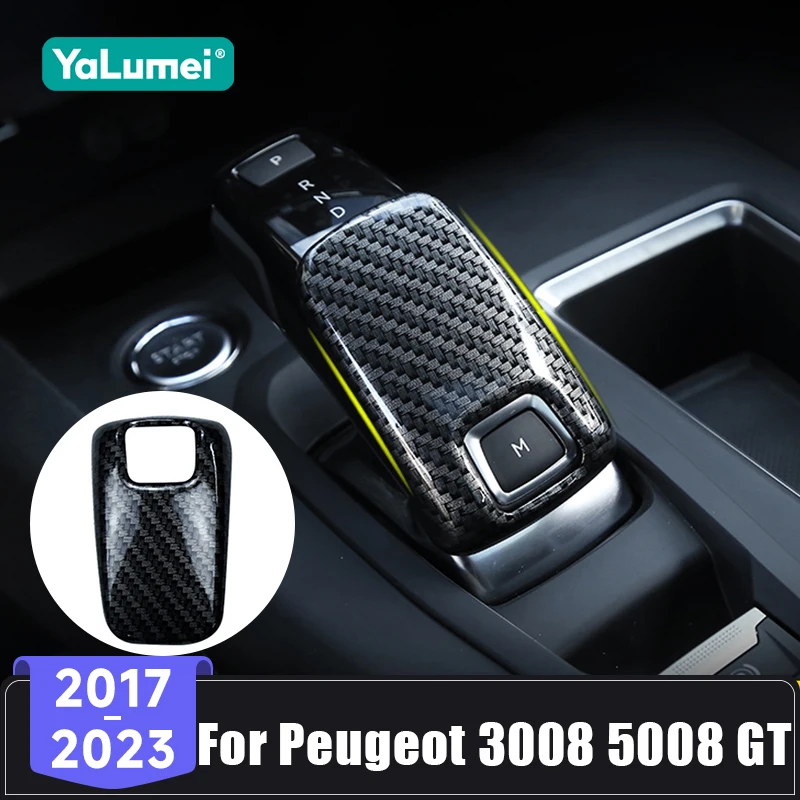 Für Peugeot 3008 5008 GT Citroen C5 Aircross 2017 2018 2019 2020 2021 2022 2023 ABS Auto Schaltknauf Abdeckung Aufkleber