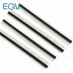 Free shipping 1Set 20PCS 40Pin 2.54mm Single Row Straight Male Pin Header Connector Strip For PBC