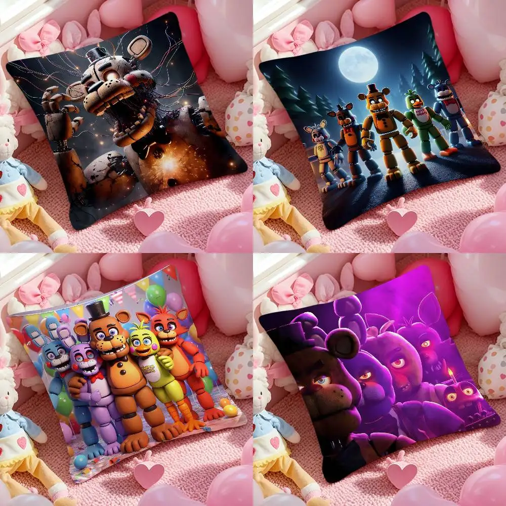 فيلم خمسة N-ليالي في F-Freddys 2 كيس وسادة نمط مطبوعة المخدة لغرفة المعيشة غطاء وسادة أريكة وديكور غرفة نوم #1