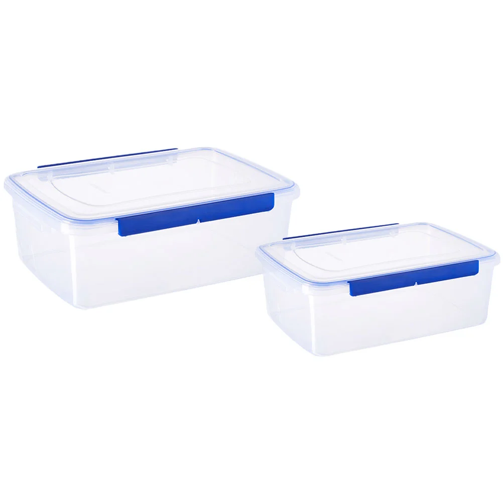 

2 Pcs Food Containers Dough Fermentation Box Reusable Proofing Bowl Stackable Household Refrigerator Compact Kitchen Accessory