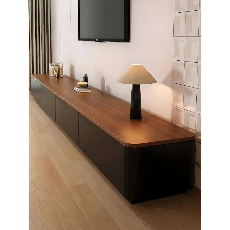 

Тумба под телевизор для дома, для гостиной, в стиле легкой роскоши, с ощущением высокого класса, антикварный журнальный столик, комбинация напольной тумбы для ТВ.