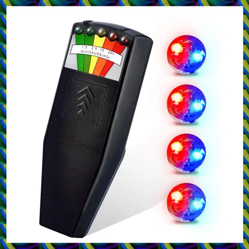 مقياس EMF اليومي، مجموعة معدات صيد الأشباح، معدات خارجية LCD كاشف Emf للفحص المنزلي والمكتب والخارجي