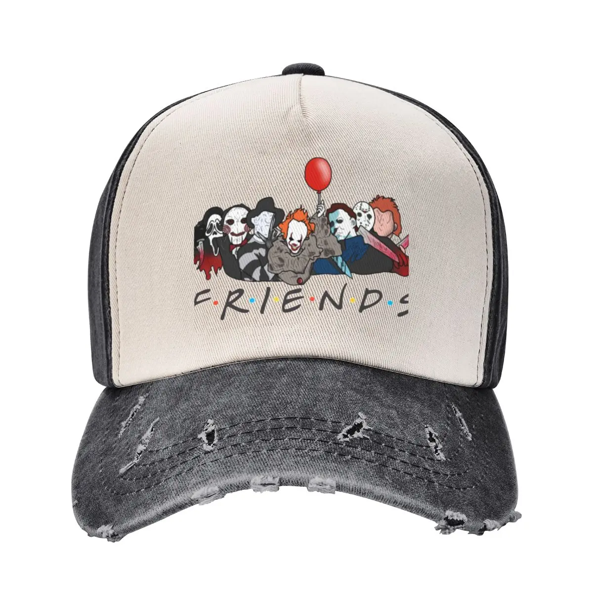 

Horror Movie Friends Baseball Cap Bobble Hat Luxury Man Hat Mountaineering Male Women's