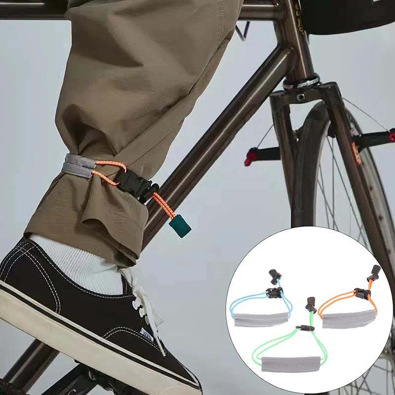 

Reflective Cycling Pants Cuff Band High Visibility Bicycle Trouser Bands Biking Safety Bands For Night Walking Cycling Running