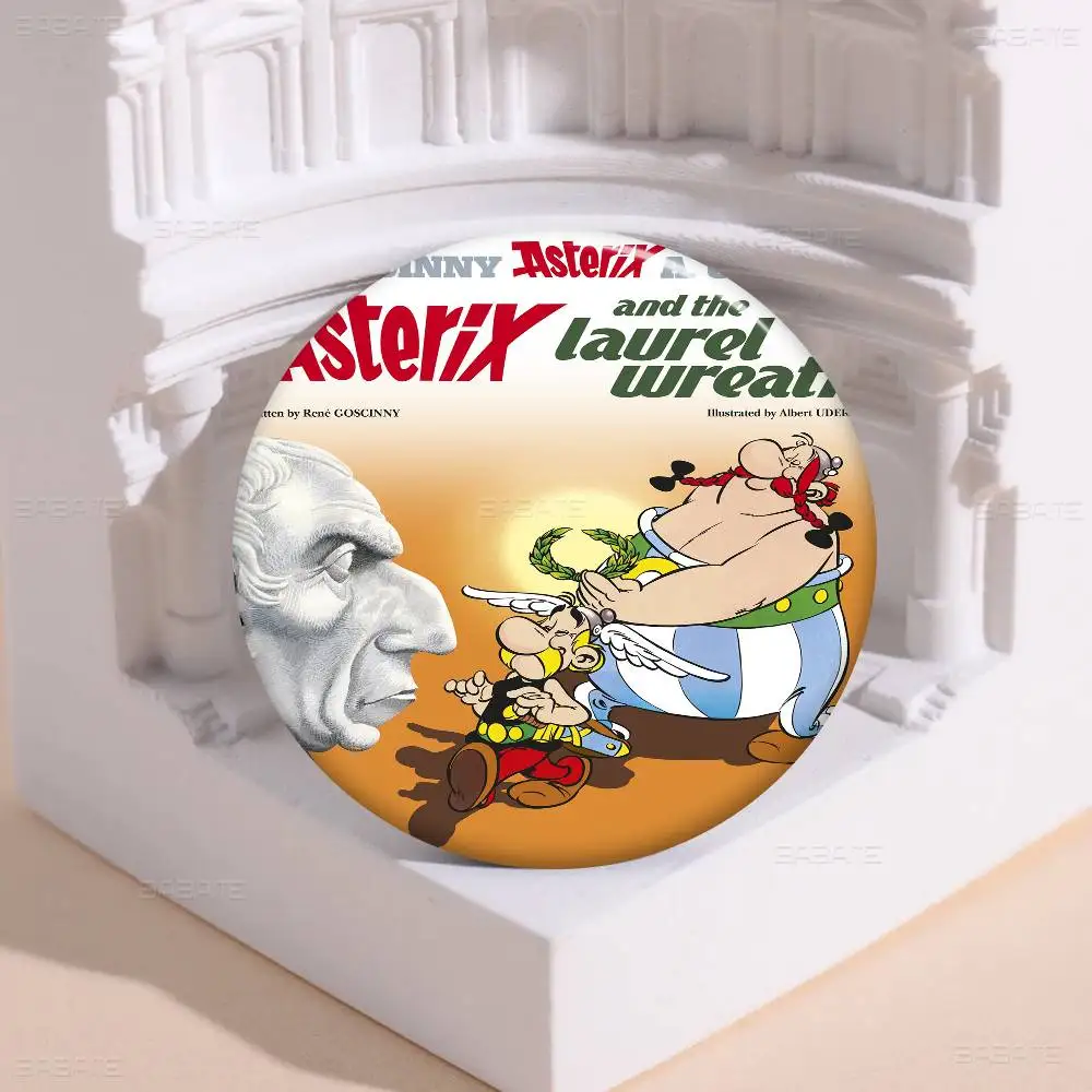 Animation Asterix Abzeichen Kreative Weißblech Soft Button Pins Tier Icon Brosche Revers Rucksack Abzeichen Zubehör Pin