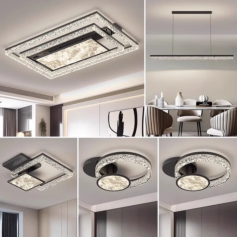 Living Room Main High-end Bright Cloud Ceiling Light Modern Simple Elegant Lighting Package