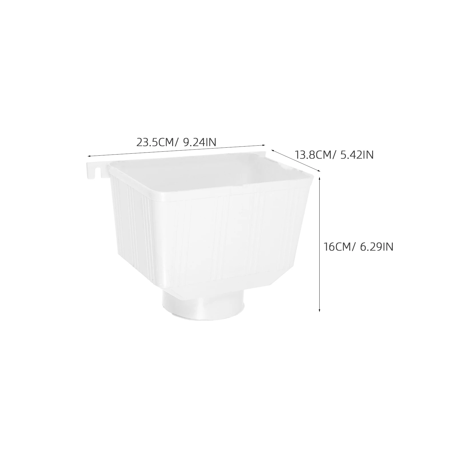 PVC Rainwater Connector 90mm Gutter Downspout Gutter Adpater Part Adapter Guard Pipe Fitting Parts Home Roof Solution