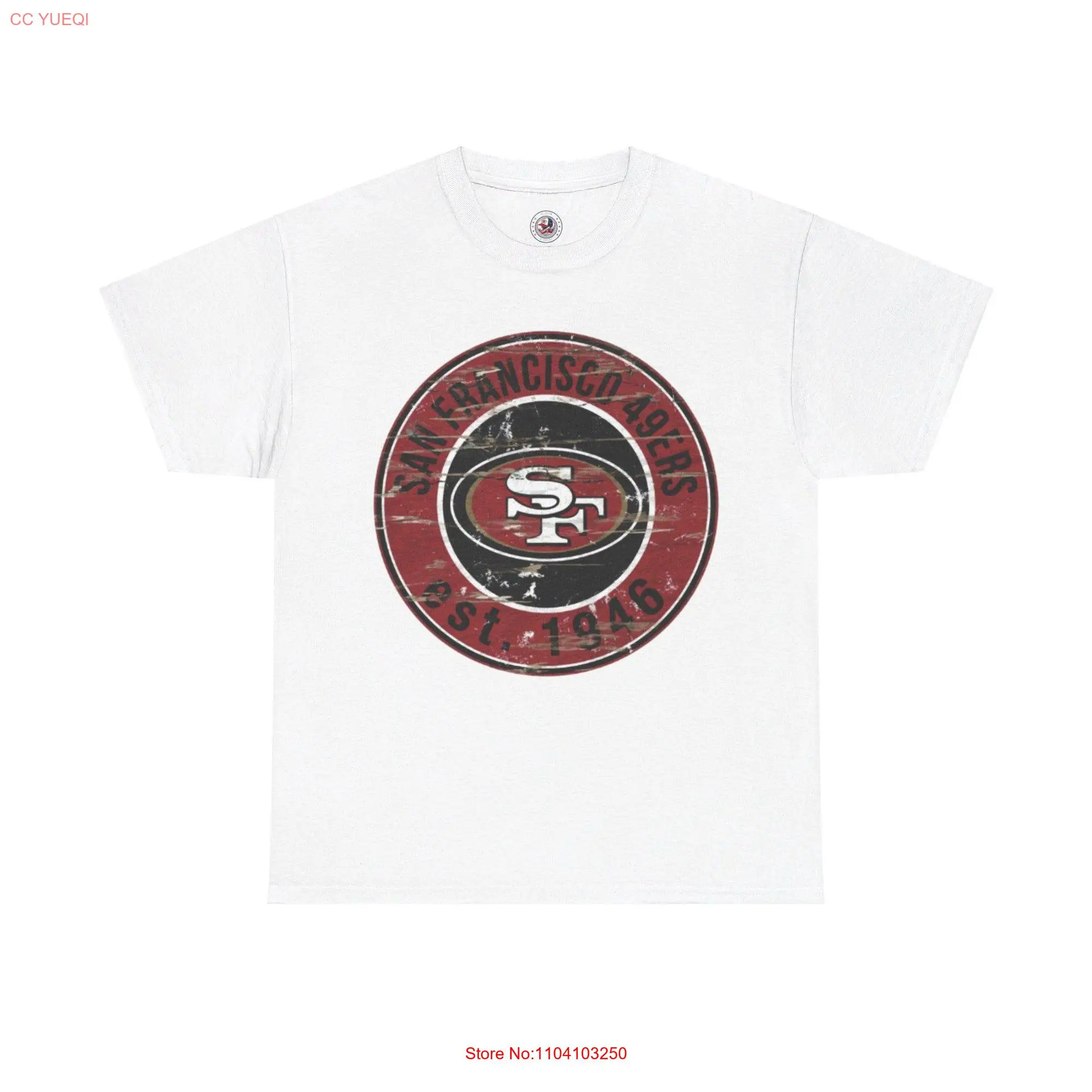 San Fransisco 49ers T shirt long or short sleeves