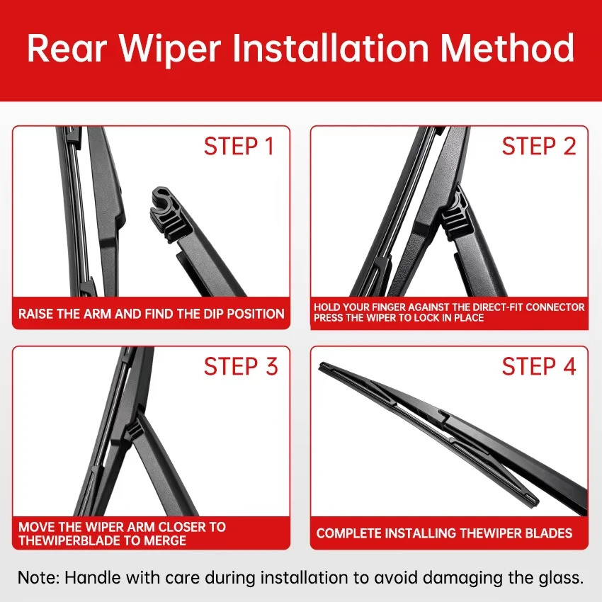 Car Replacement Windscreen Windshield Rear Wiper Arm And Blade For Toyota Yaris Vitz 1999 2000 2001 2002 2003 2004 2005