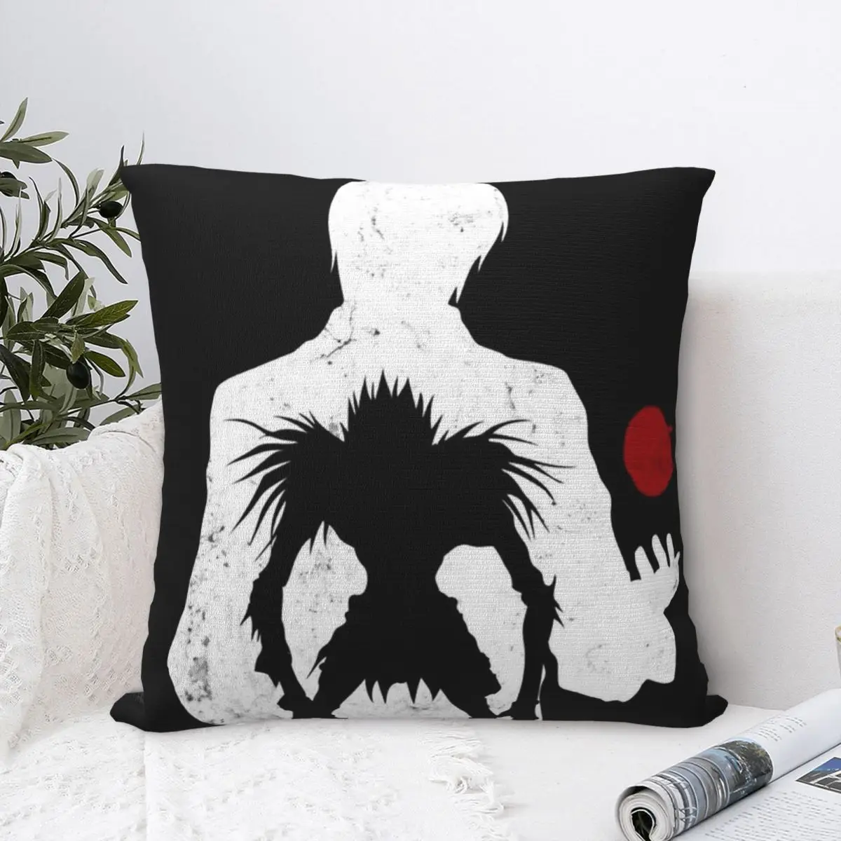 Death Note Japan Manga Pillow Case Anime Light Ryuk Cushion Covers Custom Zipper Decor Pillowcase for Home 40x40cm