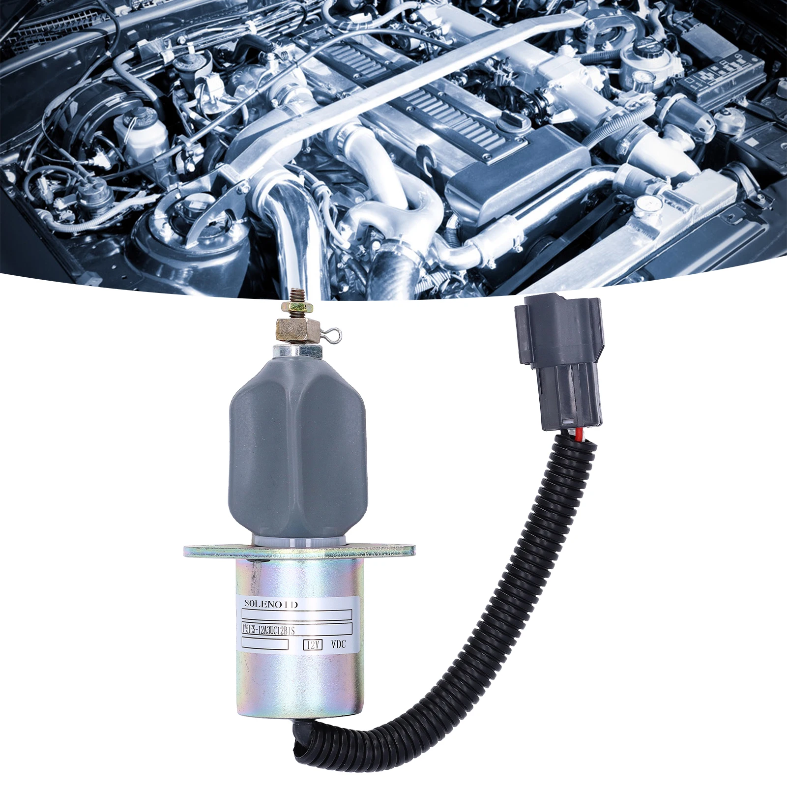 

Соленоид отключения топлива, электромагнитный клапан отключения масла для Hyundai R210-5 R60-5 R335‐7 12 В 1751ES‐12A3UC12BIS