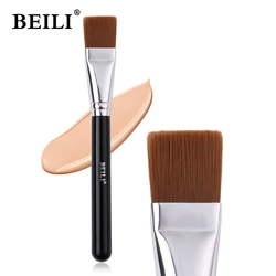 BEILI New Flat Large Foundation Makeup Brushes Liquid BB Cream Soft Synthetic-Fibre Make up Brush Facial DIY Mask Brush