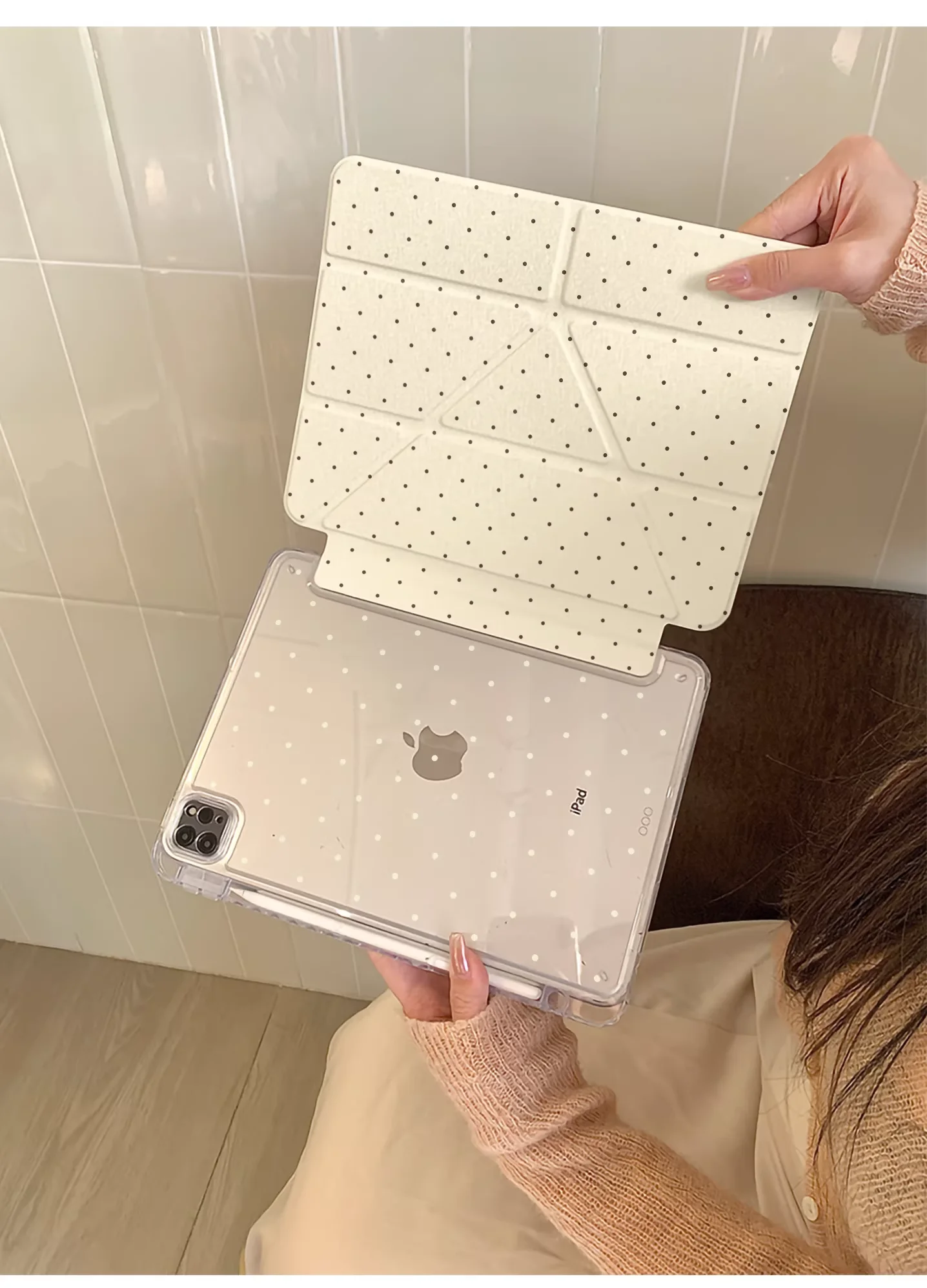 

Чехол Korean White Dot с отсеком для стилуса для iPhone iPad Mini 4 5 6 7 iPad 5 6 7 8 9 10 Air 1 2 3 4 5 6 7 M2 M3 A16 Pro M4 M5