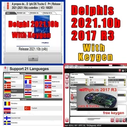 Delphis 2021.10b with keygen  DS 150 Autocoms 2021.11 Codings OBD2 Diagnostic tool Compatible with delphis2017 r3 Car Software