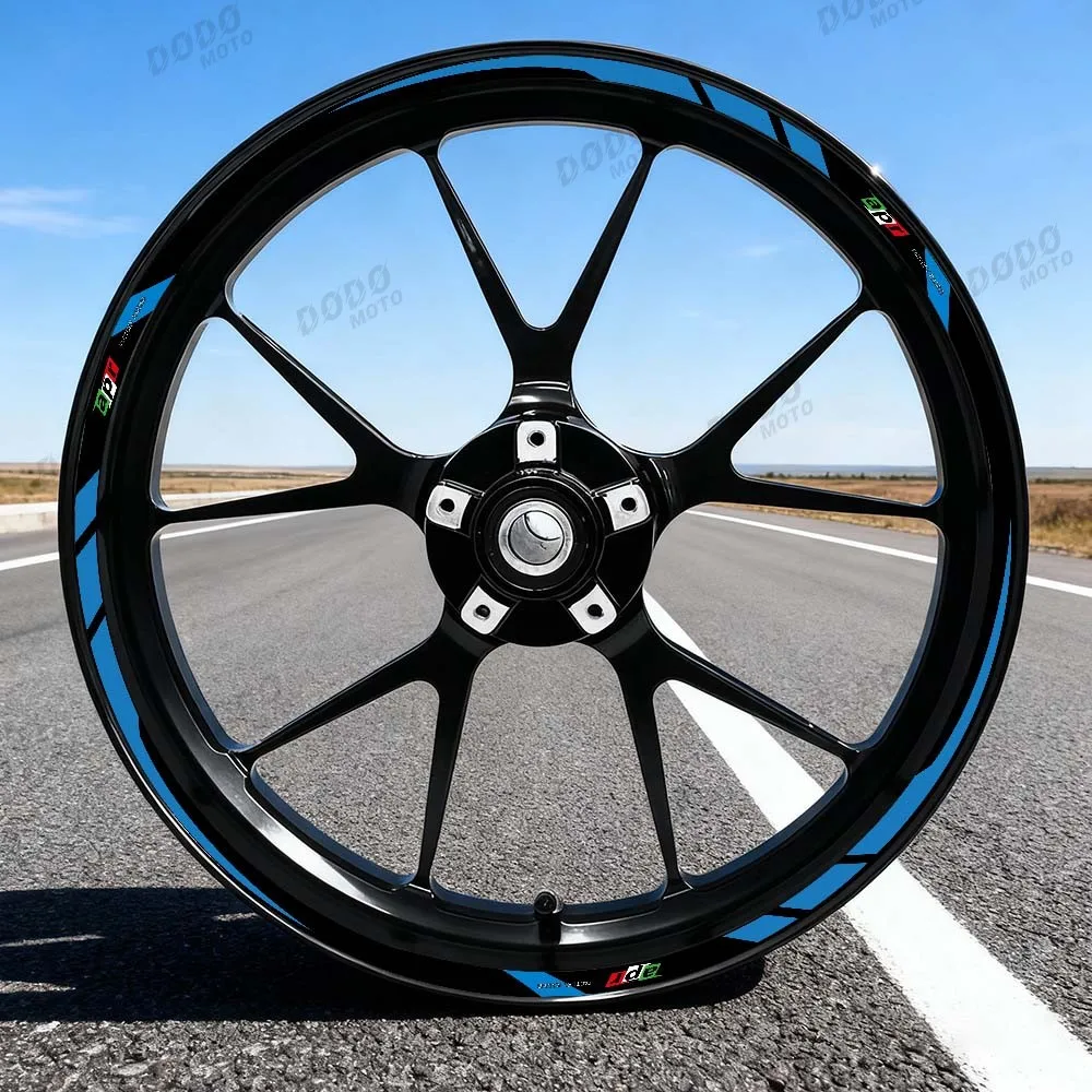 Reflective Motorcycle Hub Waterproof Refit Sticker 17 Inch Racing Tire Inner Ring Decorative Decal For RS457 rs457 RS 457 4
